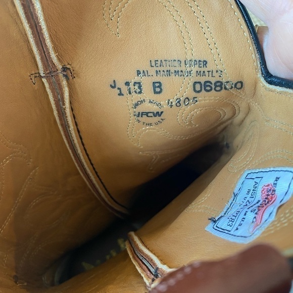 Vintage Red Wing Leather boots. Made in USA. Steel toe. Size 13B. New dead stock - Picture 6 of 16